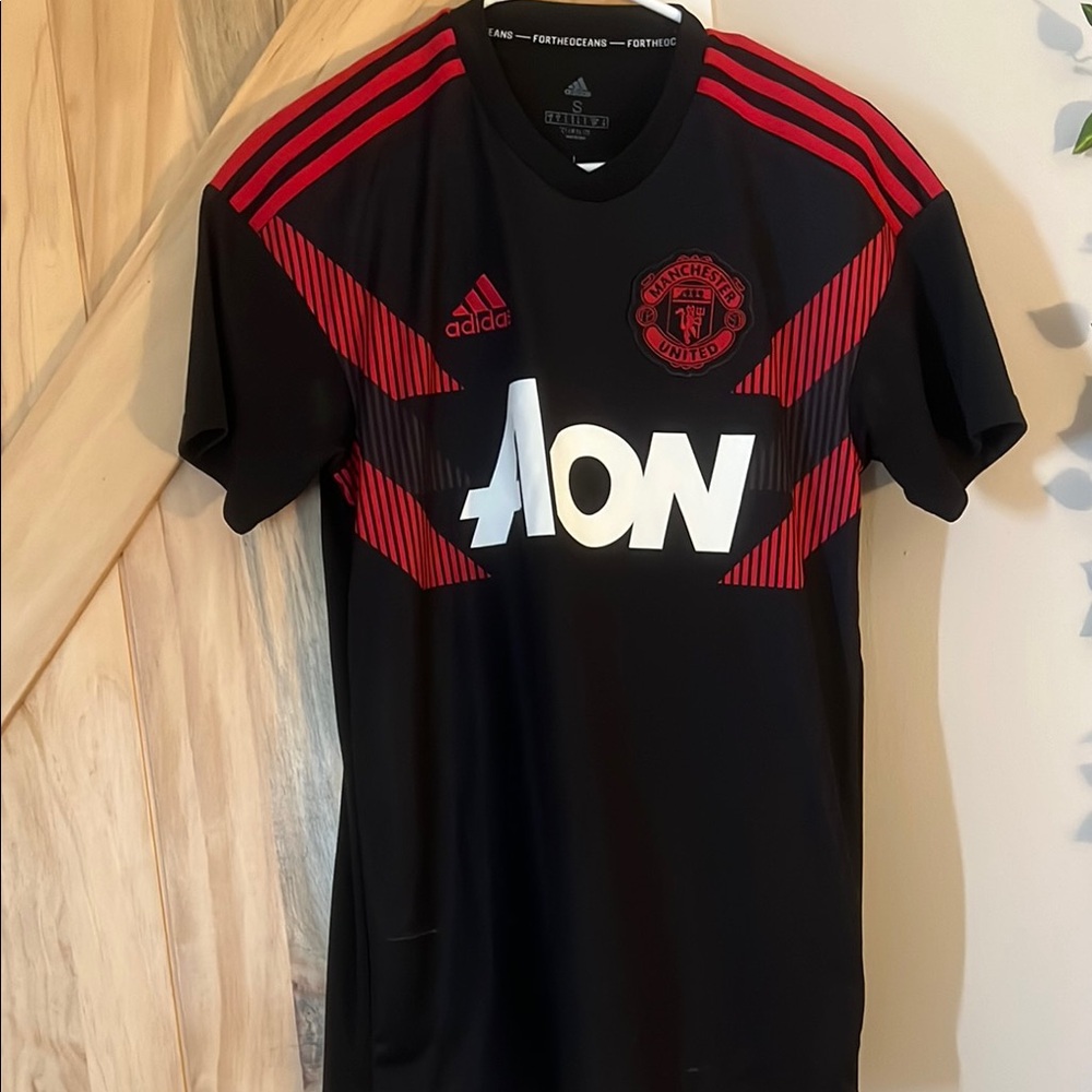 Adidas Manchester United Black and Red Men's training jersey